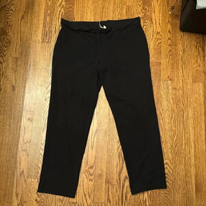 Pure Jill women’s black knit puma cotton stretch pants size large